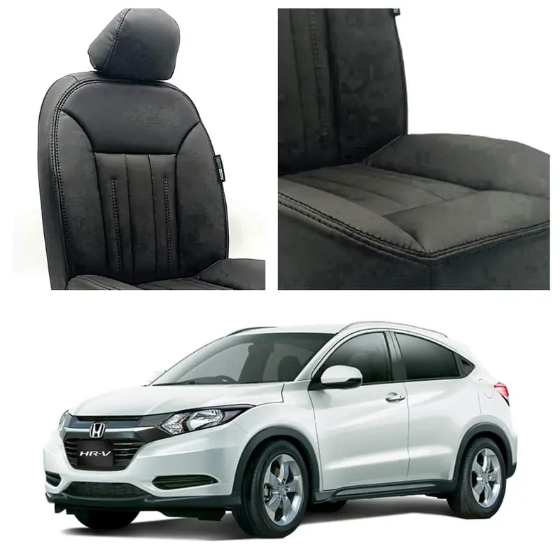 Honda Vezel Audi Design Black Seat Covers 2013 - 2025 1