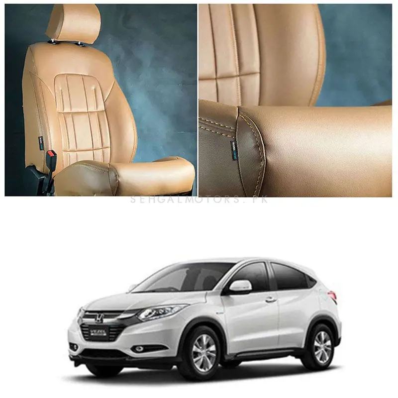 Honda Vezel Audi Style Brown Brown Seat Covers 2013 - 2025 1