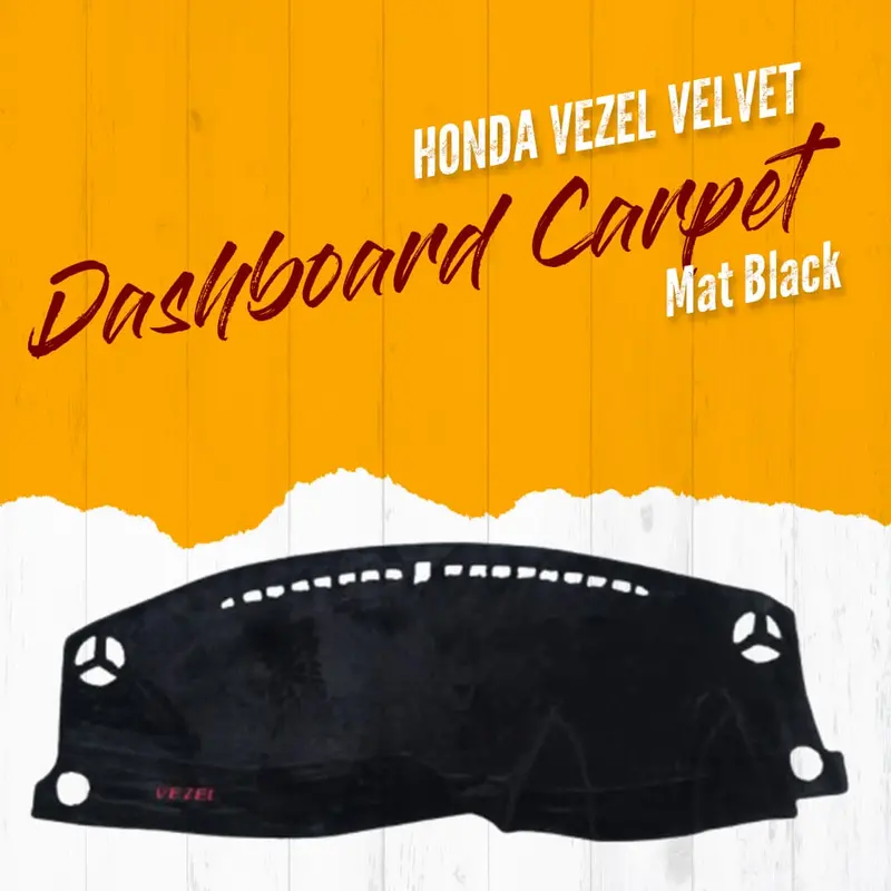 Honda Vezel Dashboard Carpet Velvet Black 2012 - 2019 - For Protection And Heat Resistance 1