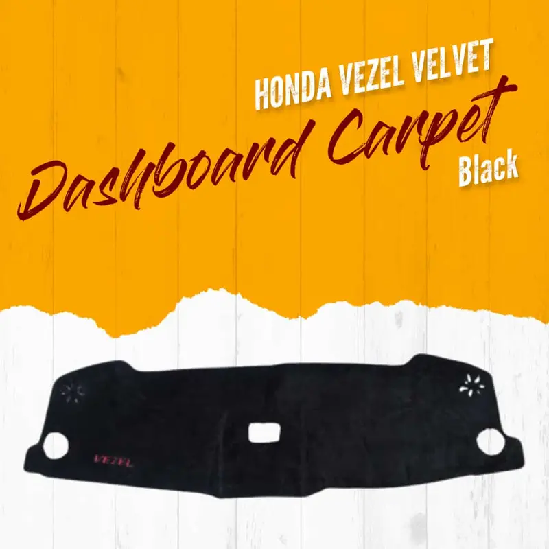 Honda Vezel Dashboard Carpet Velvet Black 2020 - 2025 - For Protection And Heat Resistance 1