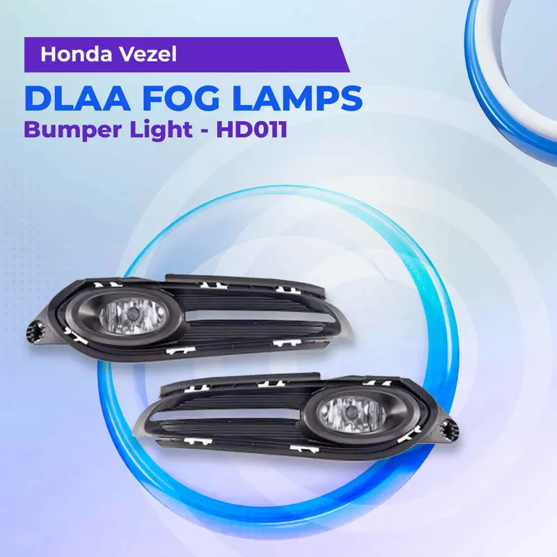 Honda Vezel Dlaa Fog Lamps Bumper Light With Chrome Strip - Hd011 2013 - 2025 1