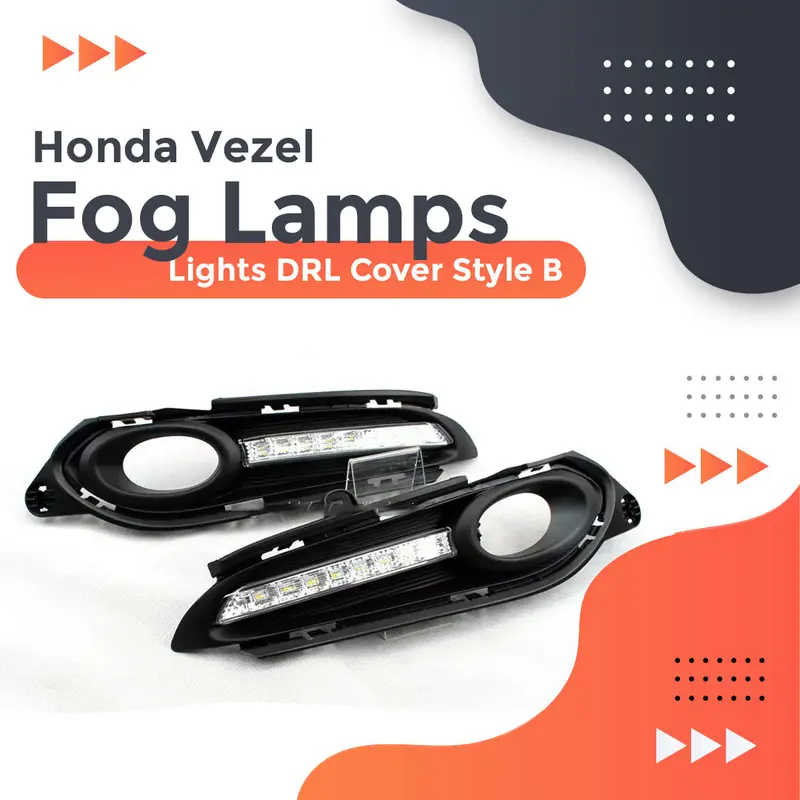 Honda Vezel Fog Lamps Lights Drl Cover Style B 2013 - 2025 1