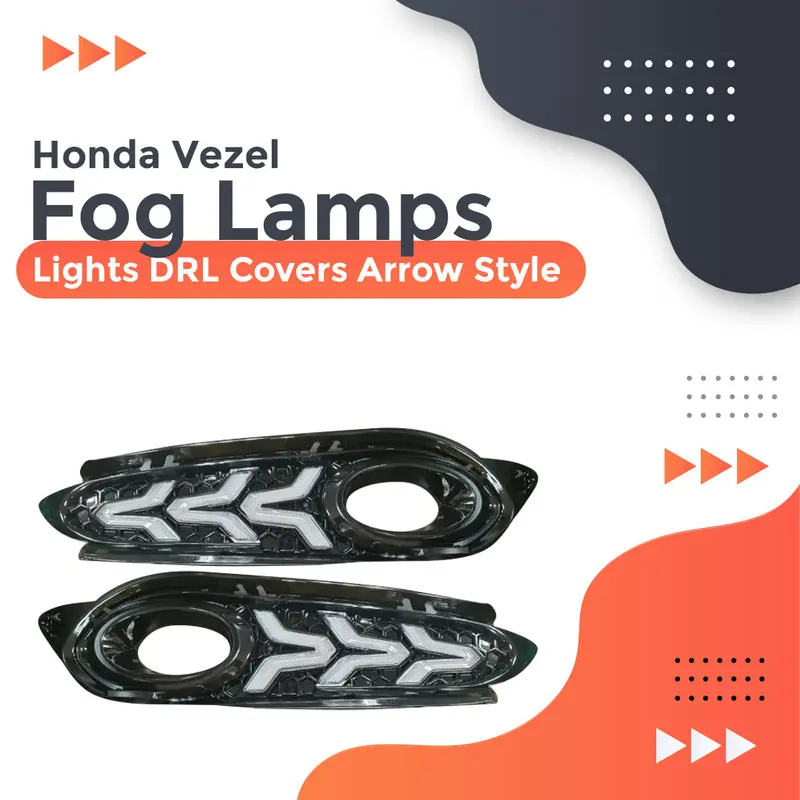Honda Vezel Fog Lamps Lights Drl Covers Arrow Style 2013 - 2025 1
