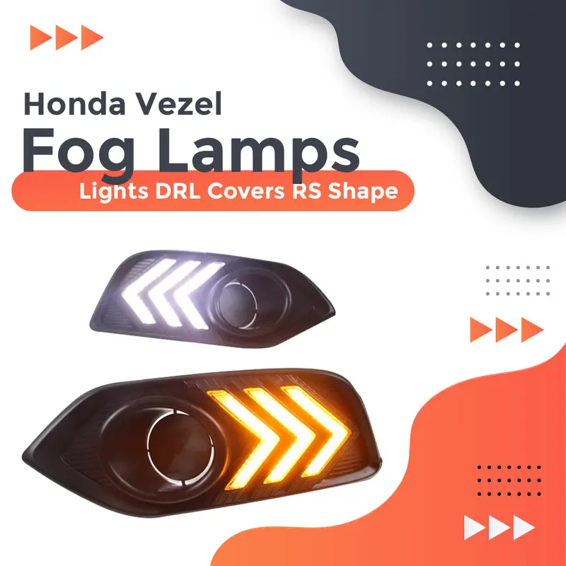 Honda Vezel Fog Lamps Lights Drl Covers Rs Shape 2018 - 2021 1