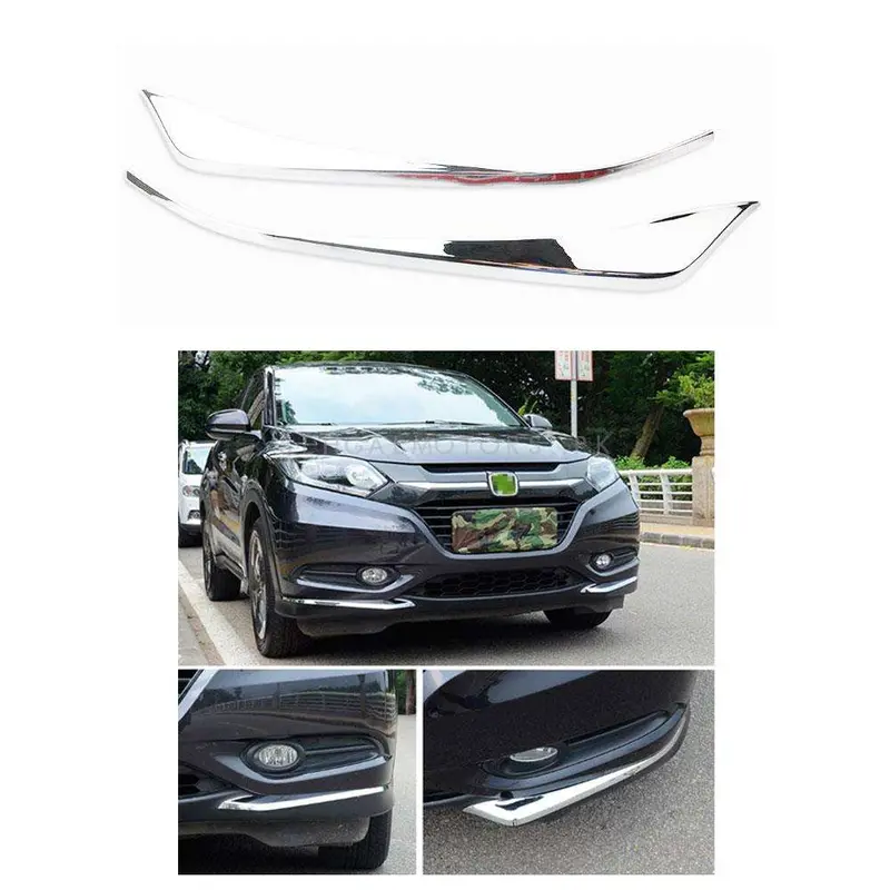 Honda Vezel Front Bumper Lower Lip Chrome Trims 2013 - 2025 2