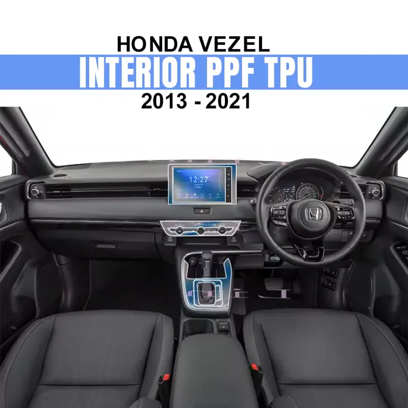 Honda Vezel Interior Ppf Tpu 2013 - 2025 - Paint Protection Film 1