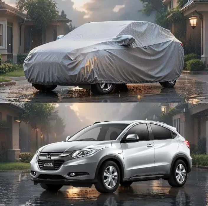 Honda Vezel Maximus Non Woven Car Top Cover 2013 - 2025 - - Scratchproof And Waterproof - Without Belt 1