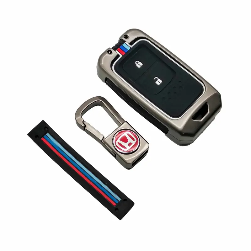 Honda Vezel Metal Key Shell Case Cover 2 Buttons 2