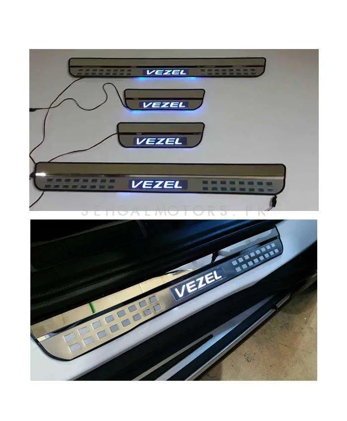 Honda Vezel Metal Led Sill Plates / Skuff Led Panels - Led Sill Plates | Skuff Sill Plates 2