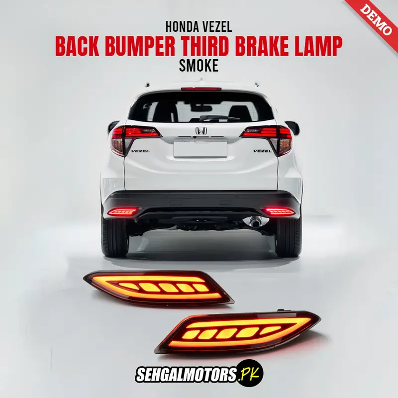 Honda Vezel New Generation Back Bumper Third Brake Lamp Smoke 2013 - 2025 1