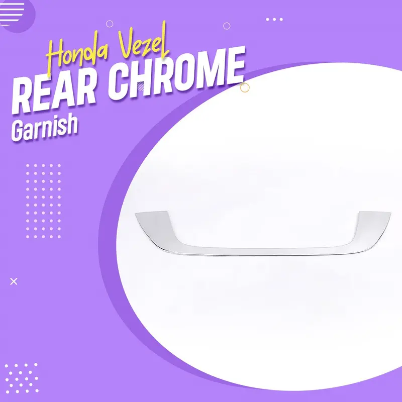 Honda Vezel Rear Chrome Garnish 2013 - 2025 - Vezel Garnish | Chrome Garnish | Back Chrome  Accessories 1
