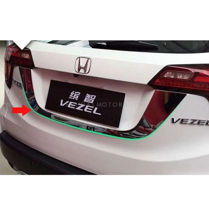 Honda Vezel Rear Chrome Garnish 2013 - 2025 - Vezel Garnish | Chrome Garnish | Back Chrome Accessories 2