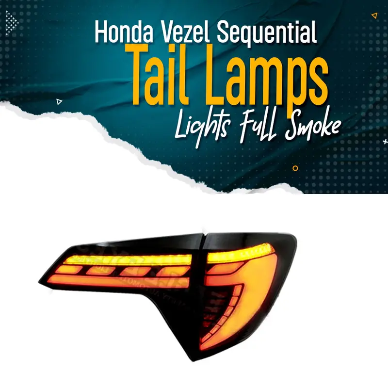 Honda Vezel Sequential Back Lamps Lights Full Smoke 2013 - 2025 1