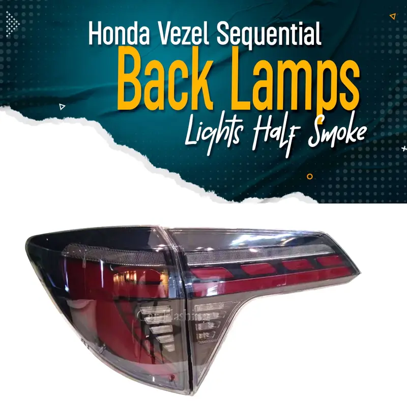 Honda Vezel Sequential Back Lamps Lights Half Smoke 2013 - 2025 1