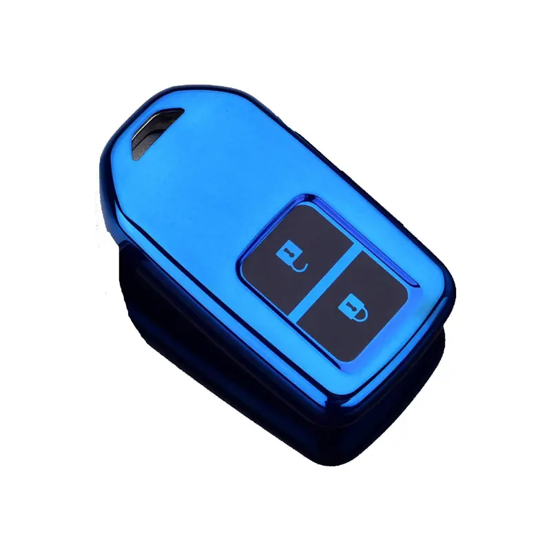Honda Vezel Tpu Plastic Protection Key Cover Blue 2013 - 2025 - Full Cover Remote Case Keyless Protector Jacket 2