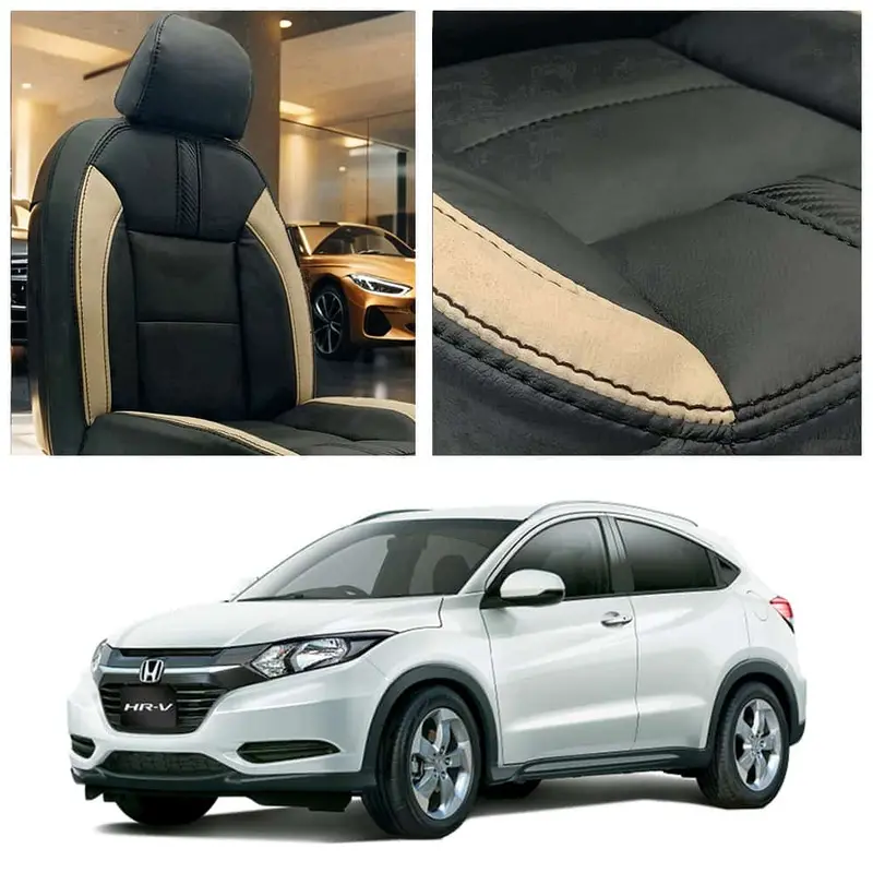 Honda Vezel Type R Black Beige Seat Covers 2013 - 2025 1
