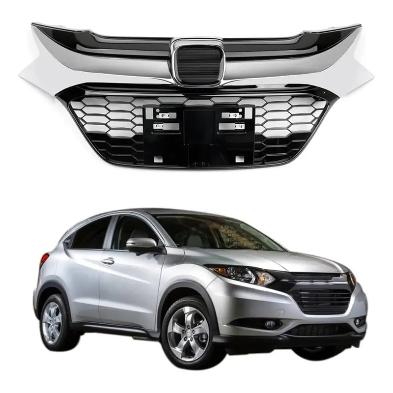 Honda Vezel Uk Style Grille Chrome With Logo 2013 - 2025 1