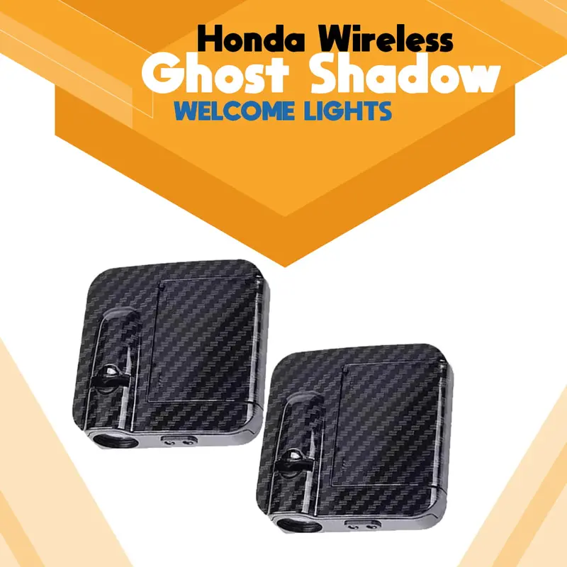 Honda Wireless Ghost Shadow Welcome  Lights | 2Pcs Logo Projectors - 2 Pcs Logo Projectors 1