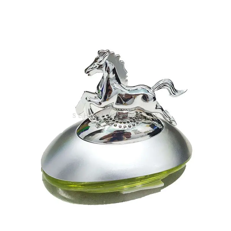 Horse Sculpture Dashboard Car Perfume Fragrance - Chrome 2