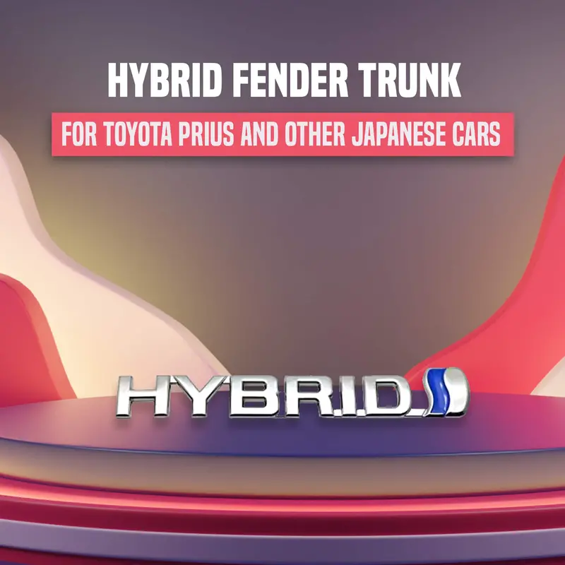 Hybrid Alphabet Letters Trunk Logo Chrome - For Toyota Prius And Other Japanese Cars 1