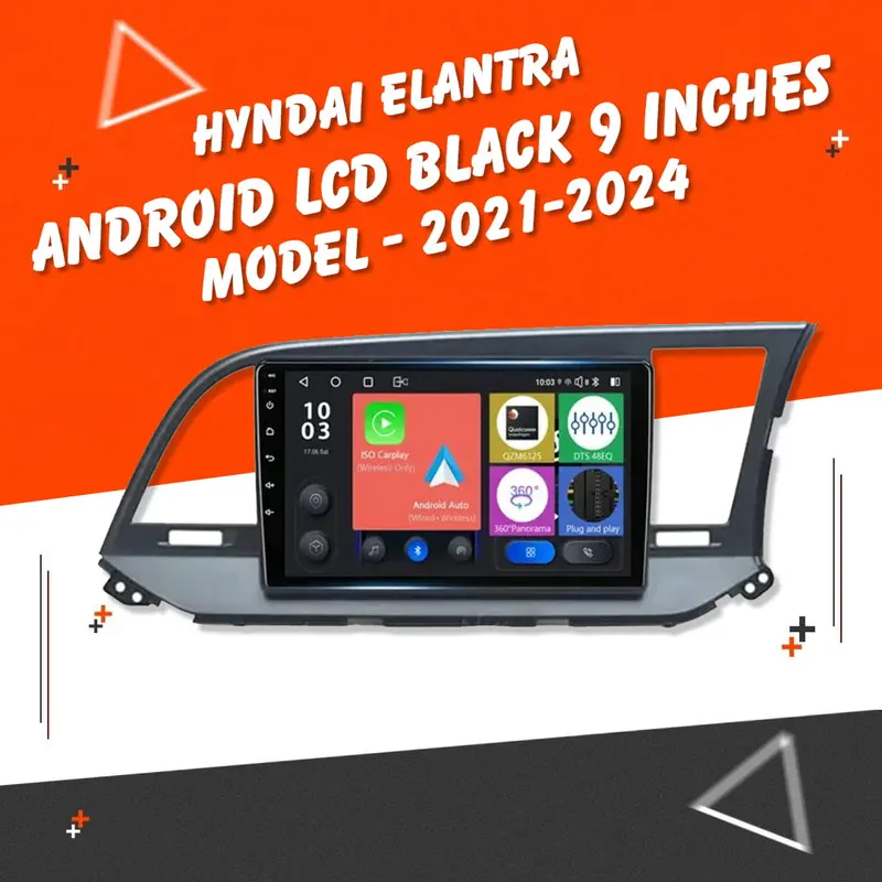 Hyndai Elantra Android Lcd Black 9 Inches 2021 - 2024 1