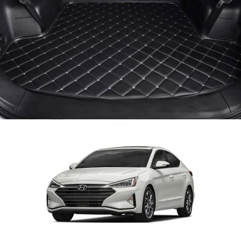 Hyundai Elantra 7D Eco Trunk Mat Stitch Model 2021-2022 1