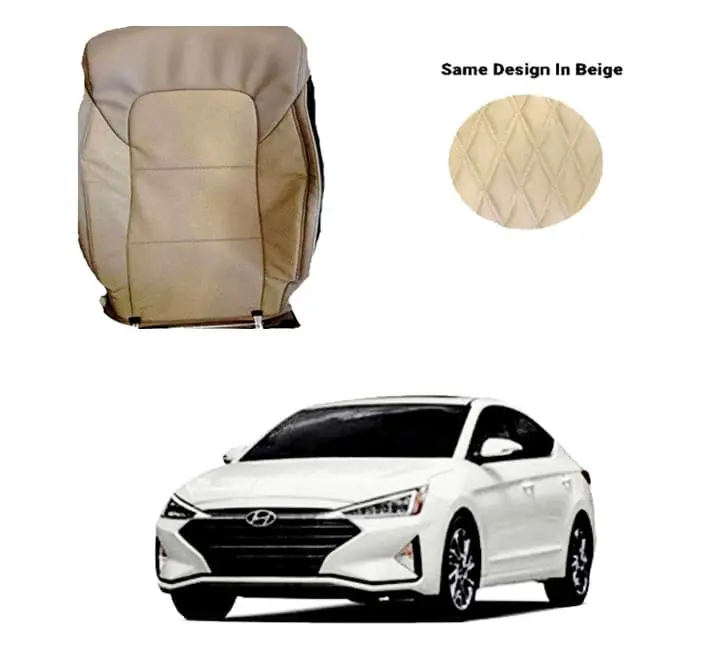 Hyundai Elantra Breathable Beige Seat Covers 2021 - 2024 1