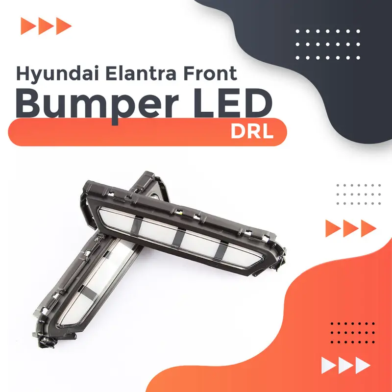 Hyundai Elantra Front Bumper Led Drl 2021 - 2024 1