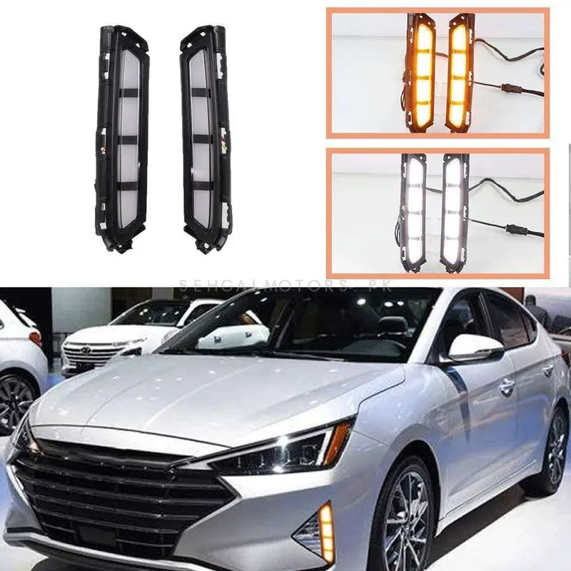 Hyundai Elantra Front Bumper Led Drl 2021 - 2024 2
