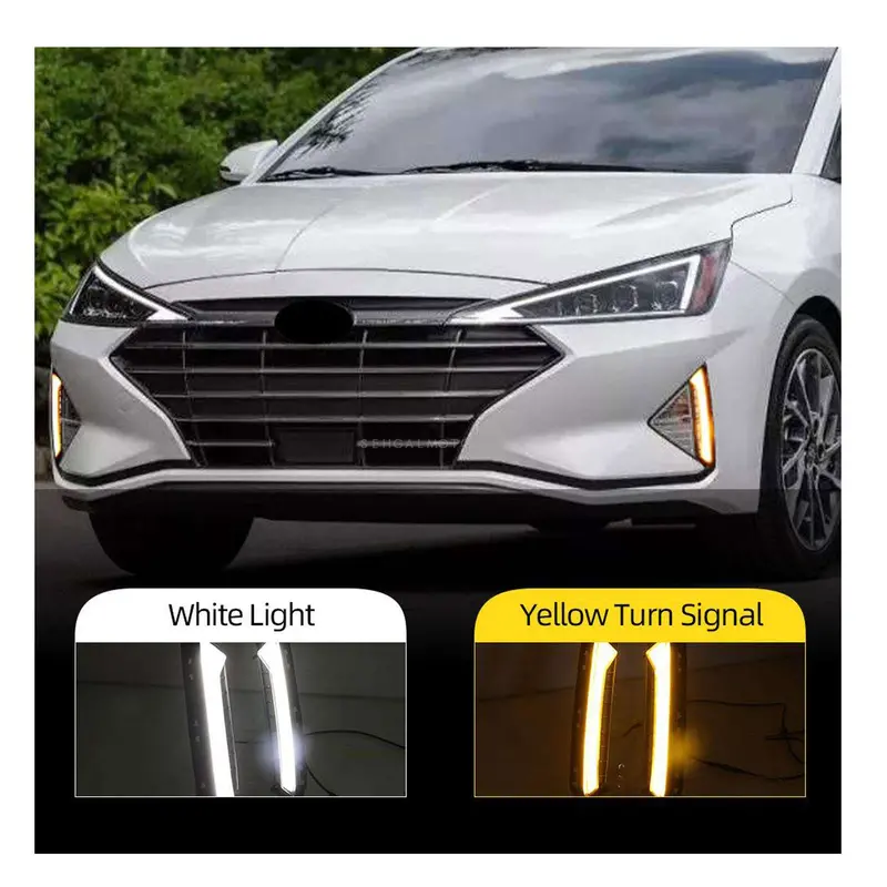 Hyundai Elantra Front Bumper Led Drl 2021 - 2024 2