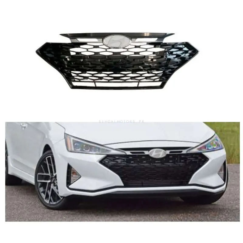 Hyundai Elantra Front Grille With Chrome 2021 - 2024 1