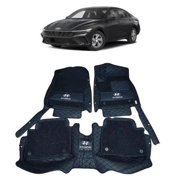 Hyundai Elantra Hybrid 10D Floor Mat Black 3 Pcs Model 2025 1