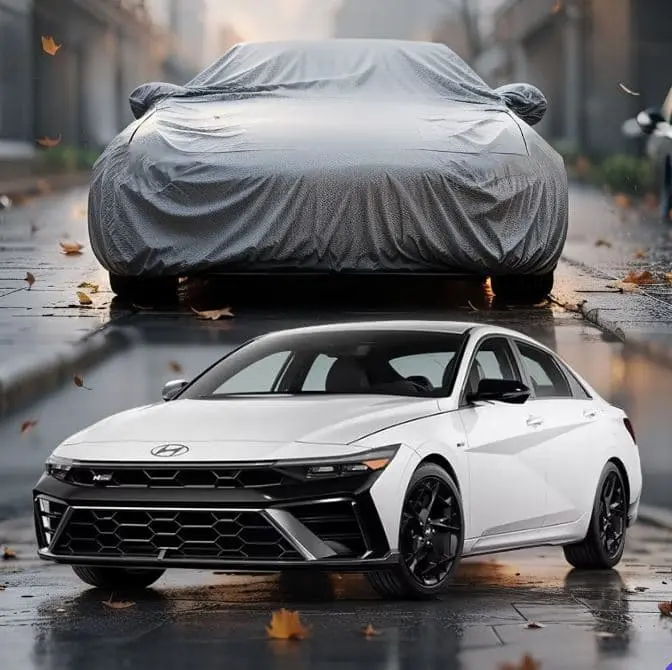 Hyundai Elantra Hybrid Maximus Non Woven Top Cover 2025 - 2026 - - Scratchproof And Waterproof - Without Belt 1