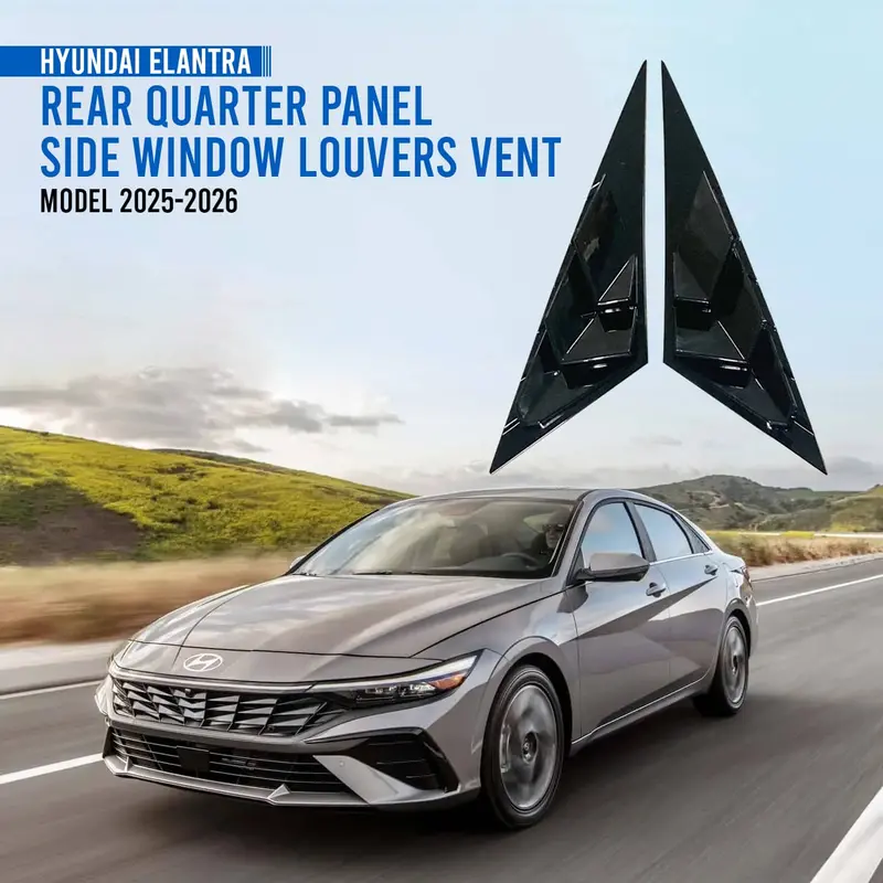 Hyundai Elantra Hybrid Rear Quarter Panel Side Window Louvers Vent 2025 - 2026 1