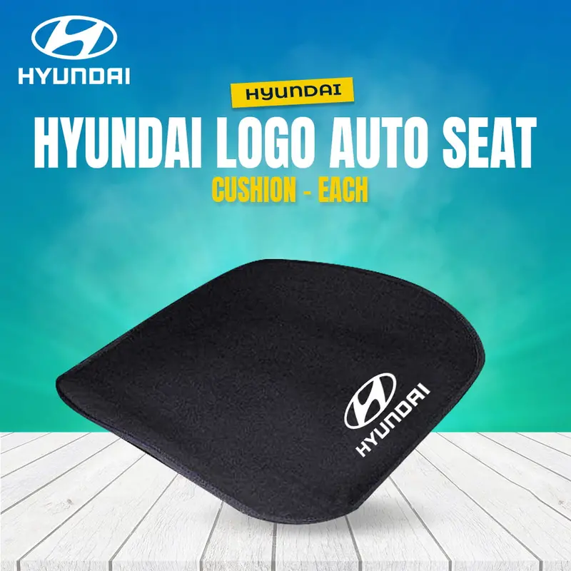 Hyundai Logo Auto Seat Cushion - Each 1