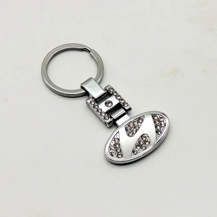 Hyundai Logo Keychain Diamond Style Keyring 2