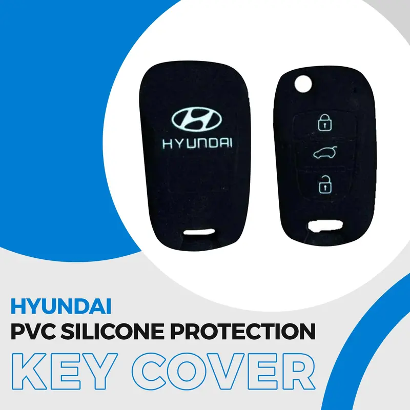 Hyundai Pvc Silicone Key Cover Jack Knife 3 Button 2003-2014 1