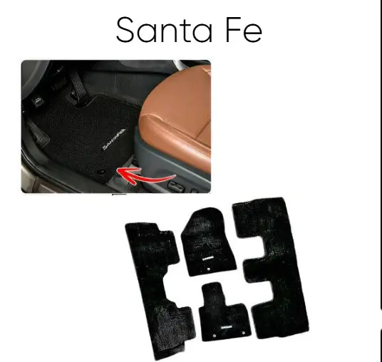 Hyundai Santa Fe Carpet Floor Mat Model 2024 1