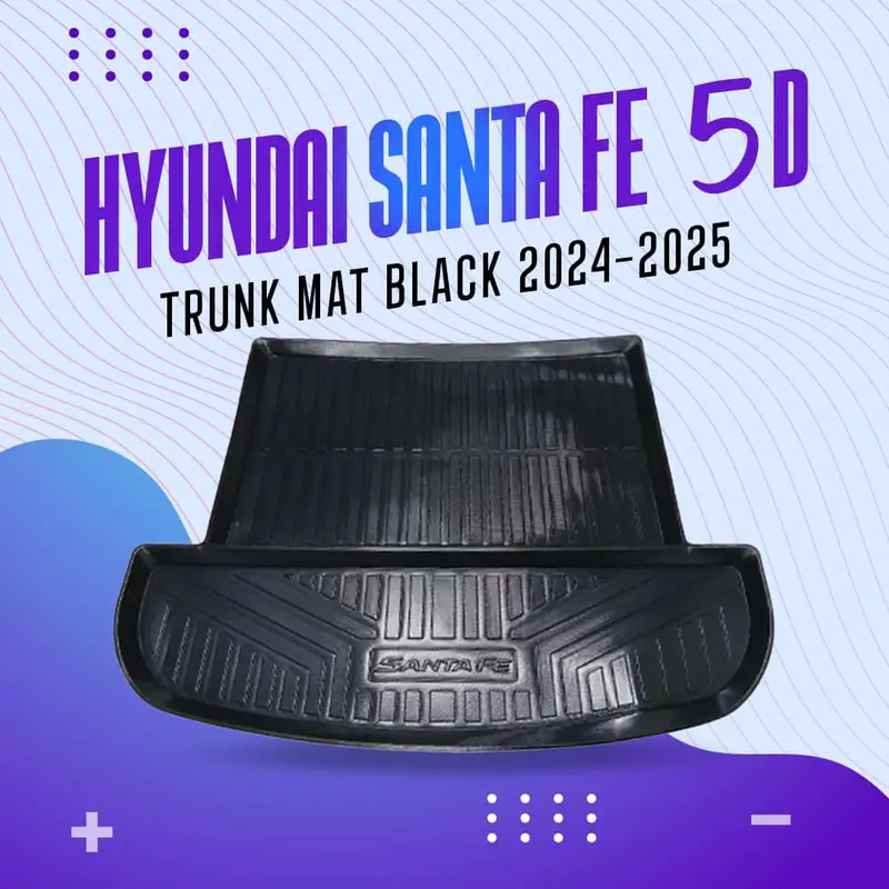 Hyundai Santa Fe/Kia Sorento 5D Tpe Trunk Mat Black 2025-2026 1