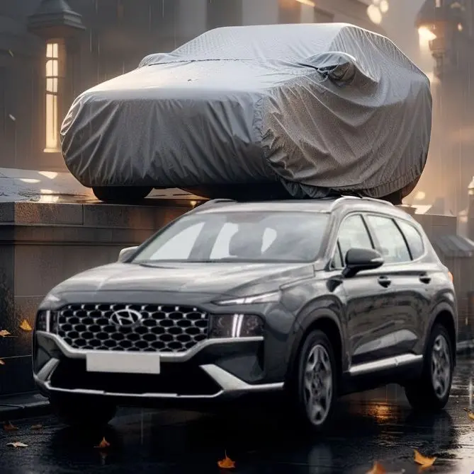 Hyundai Santa Fe Maximus Non Woven Car Top Cover 2019-2025 - Scratchproof Waterproof 1