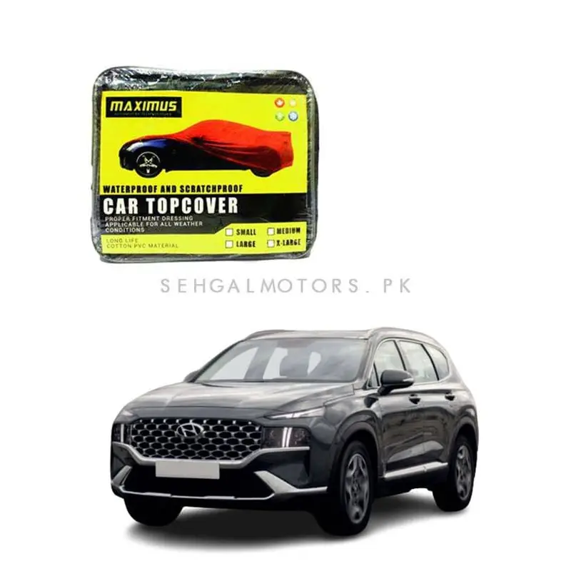 Hyundai Santa Fe Maximus Non Woven Car Top Cover 2019-2025 - Scratchproof Waterproof 2