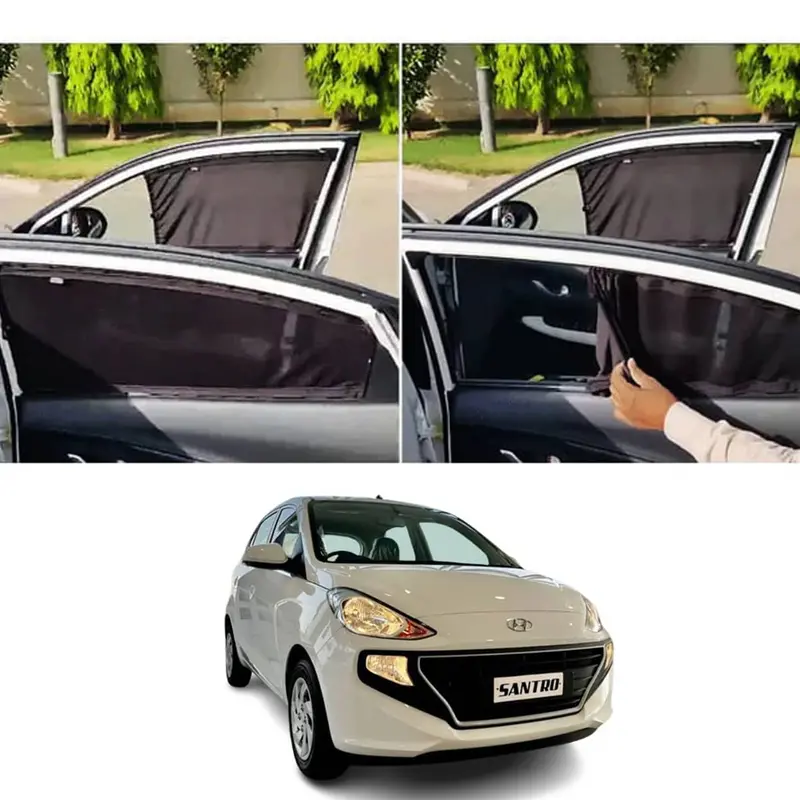 Hyundai Santro Custom Fit Retractable Curtains 2025 - 2026 - - Sunshades - Parda 1