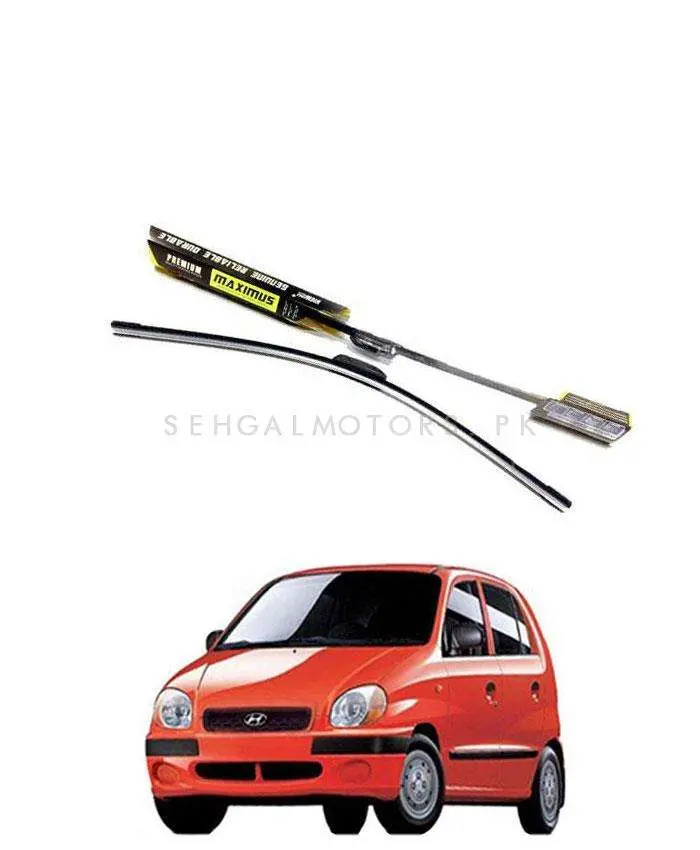Hyundai Santro Maximus Premium Silicone Wiper Blades 2003 - 2014 1