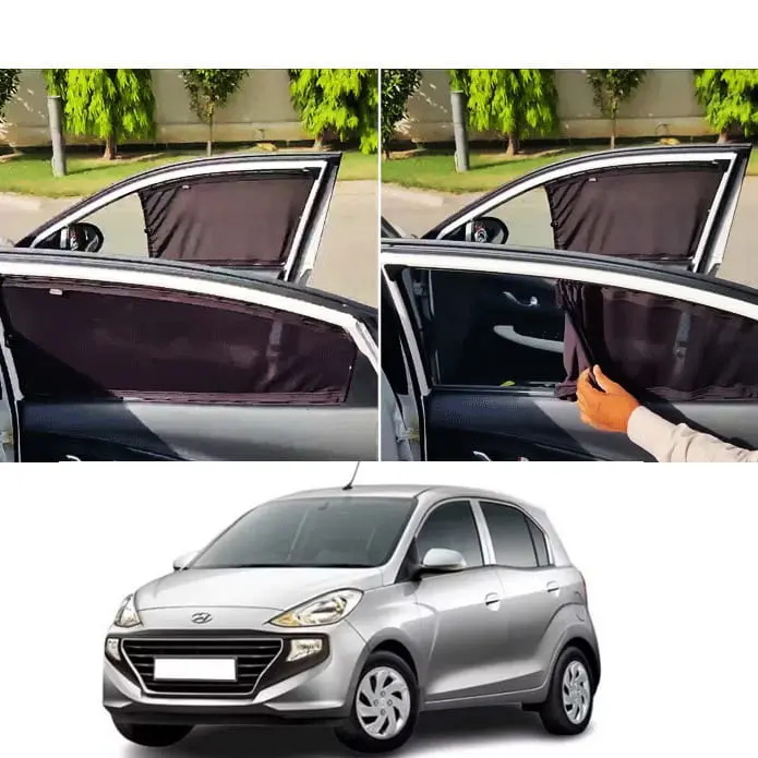 Hyundai Santro Retractable Curtains 2020 - 2024 - Custom Fit Sunshade Sun Shade | Parda 1