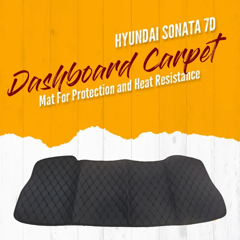 Hyundai Sonata 7D Dashboard Carpet Black 2021 - 2024 - For Protection And Heat Resistance 1