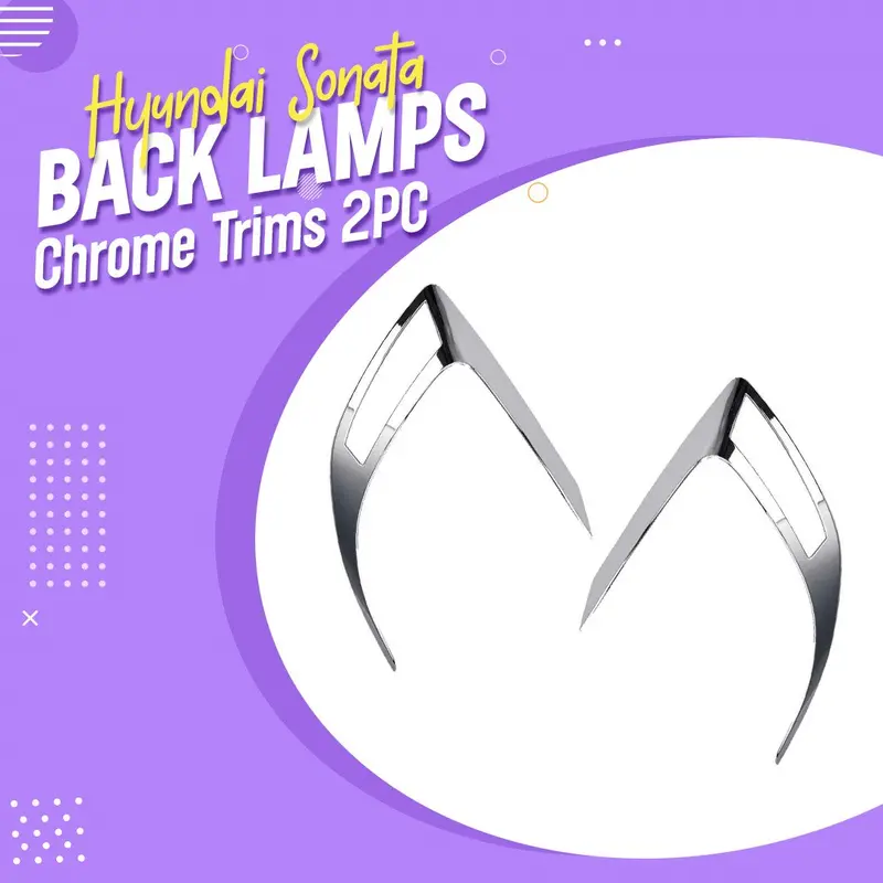 Hyundai Sonata Back Lamps Chrome Trims 2Pc 2021 - 2024 1