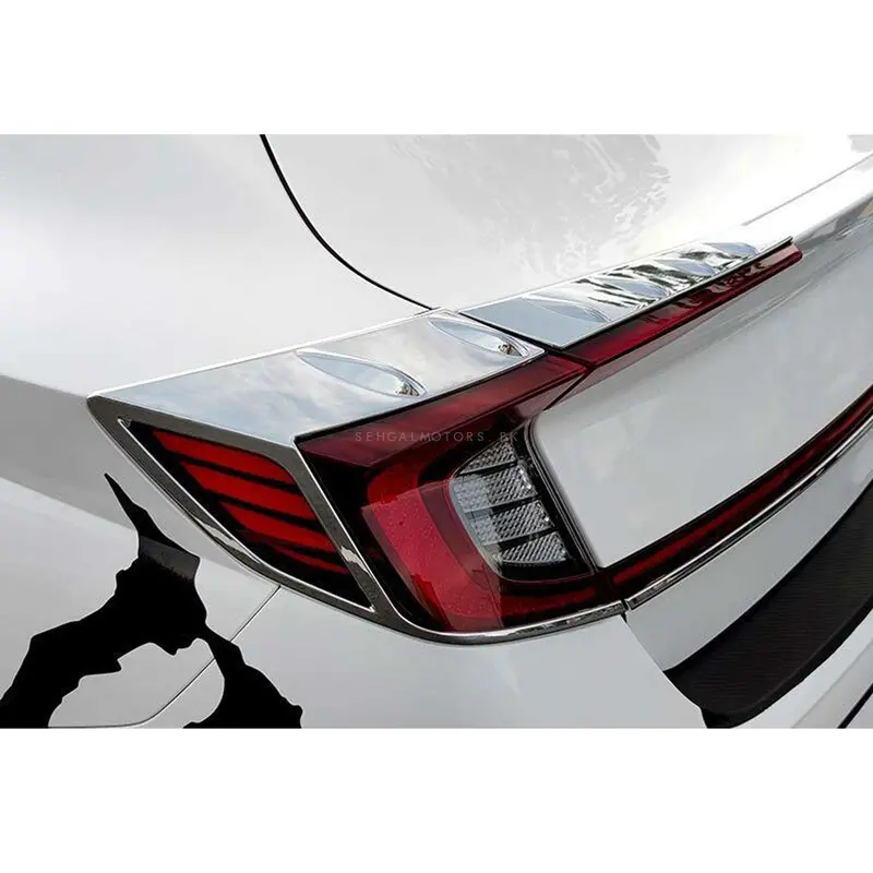Hyundai Sonata Back Lamps Chrome Trims 2Pc 2021 - 2024 2