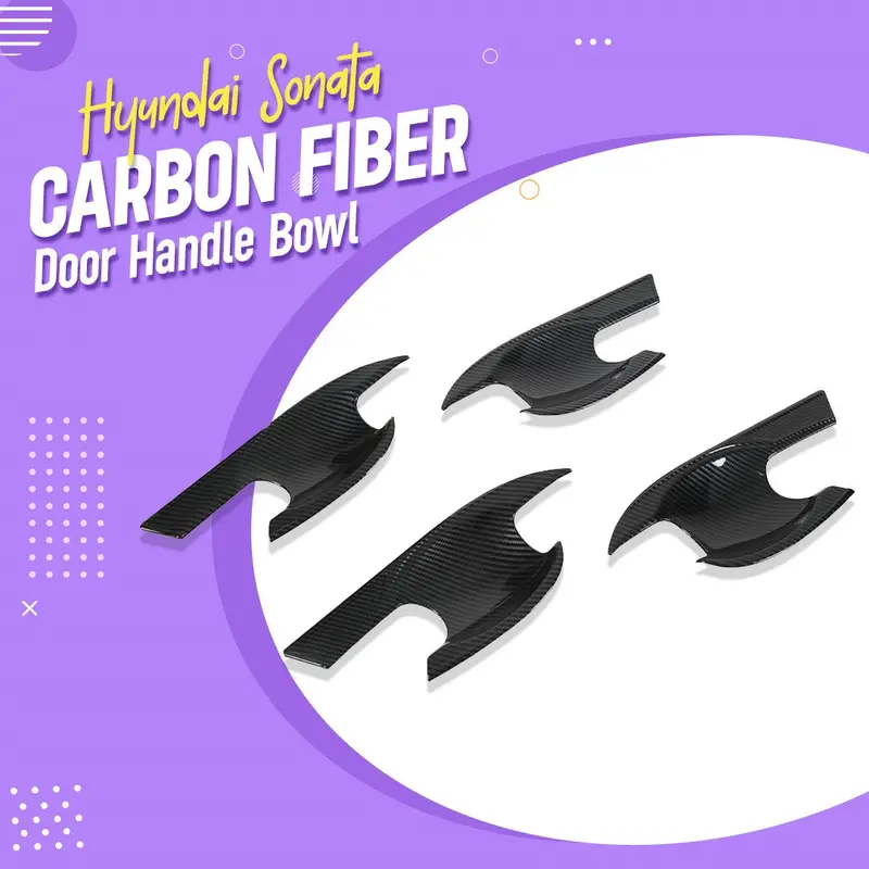 Hyundai Sonata Carbon Fiber Door Handle Bowl 2021 - 2024 1
