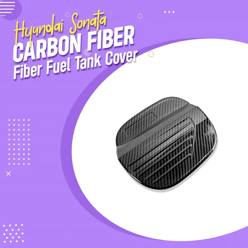 Hyundai Sonata Carbon Fiber Fuel Tank Cover 2021 - 2024 1