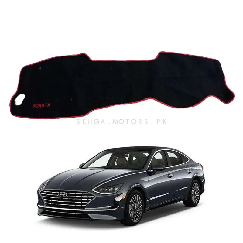 Hyundai Sonata Dashboard Carpet Black 2021 - 2024 - For Protection And Heat Resistance 2